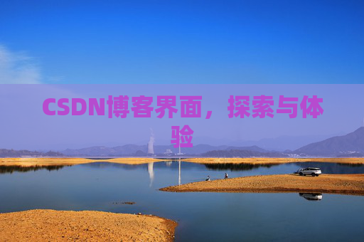 CSDN博客界面，探索与体验